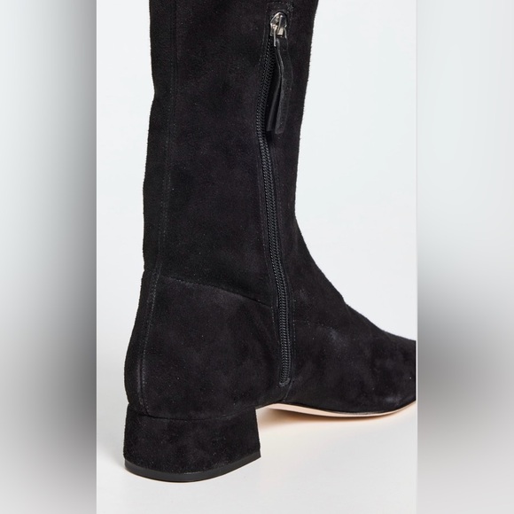 REFORMATION RAVEN BLACK SUEDE KNEE HIGH BOOTS 9.5 - Picture 4 of 9
